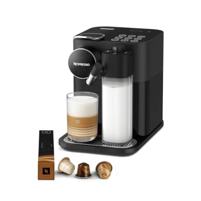 Abbildung von Nespresso De&#039;Longhi EN640.B Gran Lattissima Kaffeekapselmaschine mit automatischem Milchsystem,19 Bar Druck,1400W,Schwarz