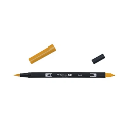 Abbildung von Tombow ABT 946 Fasermaler Dual Brush Pen mit zwei Spitzen, gold ochre