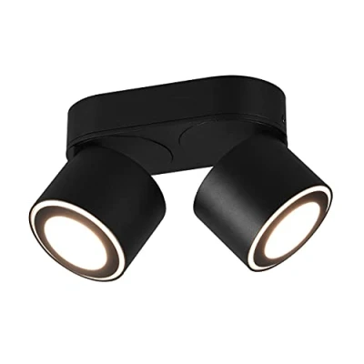 Abbildung von Trio Leuchten LED Deckeneinbau u. Aufbauleuchte Taurus 652910332, Metall Schwarz matt, inkl. 3x 3.5 Watt + 1.5