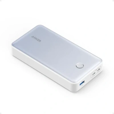 Abbildung von Anker 537 Powerbank (PowerCore 24K für Laptop), 24.000mAh 65W, mobiles Ladegerät MacBook Pro, Dell XPS, Microsoft Surface, iPad iPhone 13 iWatch Series 5 und mehr(Weiß)