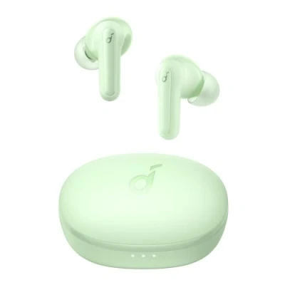 Abbildung von soundcore by Anker P2 Mini True Wireless Earbuds In Ear Kopfhörer, 10mm Audiotreiber, intensiver Bass, EQ, Bluetooth 5.2, 32 Std Akku, Aufladen mit USB C, minimalistisches Design(Grün)