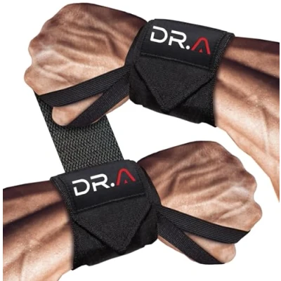 Abbildung von Handgelenk Bandagen Gym, Handgelenkschoner, Handgelenkstütze, Bandage Fitness, Muskeltraining Wrist Wrap [1 Paar, Schwarz]