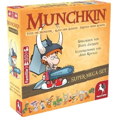 Abbildung von Pegasus Spiele 17035G Munchkin Fantasy Super Mega Set