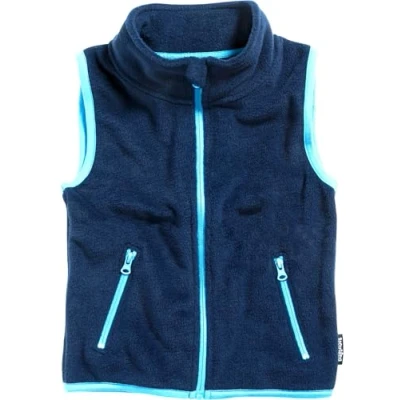 Abbildung von Playshoes Fleece Weste Unisex Kinder Outdoor Oberteil, marine, 74