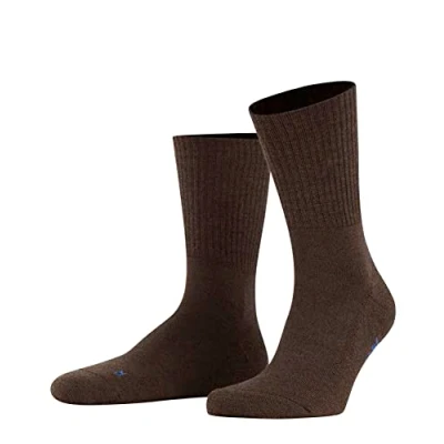 Abbildung von FALKE Unisex Socken Walkie Light U SO Wolle Funktionsmaterial einfarbig 1 Paar, Braun (Dark Brown 5450), 44 45