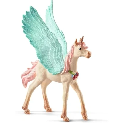 Abbildung von schleich 70575 Schmuckeinhorn Pegasus, Fohlen, für Kinder ab 5 12 Jahren, BAYALA Spielfigur, Nicht zutreffend, Weiß