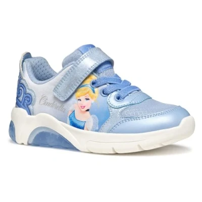 Abbildung von Geox Light UP Disney Cinderella J Fadinlight GIRL Sneaker low für Kinder, Größe: 30, Sky/blue Schuhe