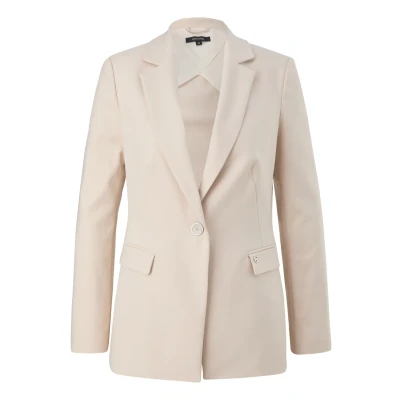 Abbildung von comma Blazer, Damen, Größe: 34, Beige