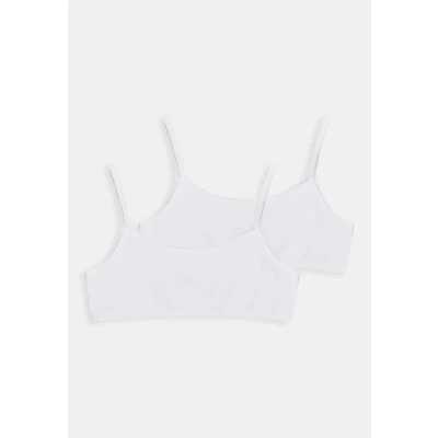 Abbildung von Schiesser Organic Cotton Teens 95/5 2 PACK Bustier für Kinder, Größe: 140, Weiß