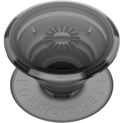 Abbildung von PopSockets: PopGrip Ausziehbarer Sockel und Griff mit einem Austauschbarem Top für Smartphones Tablets Translucent Black Smoke