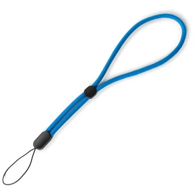 Abbildung von trage.band® Robustes verstellbares kurzes Handgelenk Trageband, blau