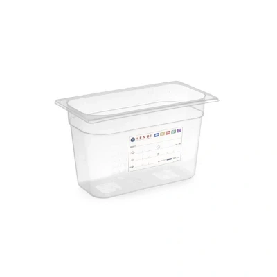 Abbildung von HENDI Aufbewahrungsbehälter GN 1/3 HACCP 150 mm Tiefe 5,7 Liter PP Kunststoff, Gastro Behälter kaufen