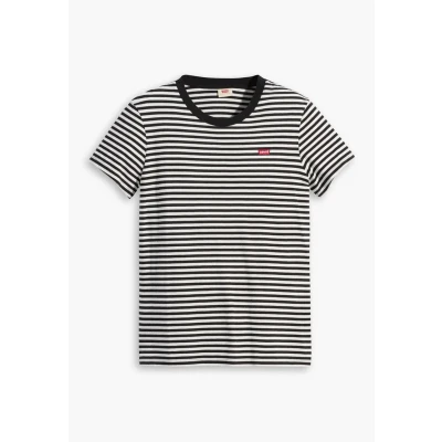 Abbildung von Levi&#039;s Perfect TEE Tshirt basic, Damen, Größe: XXS, Black/white