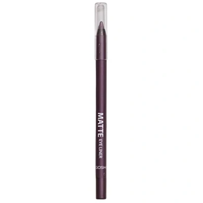 Abbildung von GOSH Matte Eyeliner in intensivem Schwarz I cremig weiche Textur für einfaches Auftragen hohe Deckkraft, ideal Smokey Eyes perfekt zu Maskara vegan &amp; parfümfrei 016 True Violet