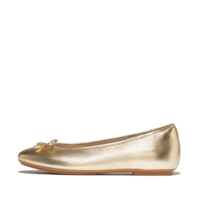 Abbildung von Fitflop Klassischer Ballerina platinocoloured, Damen, Größe: 38, Platino/coloured Schuhe