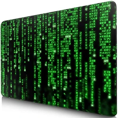 Abbildung von Sidorenko Gaming Mauspad Mousepad 280 x 200 mm Fransenfreie Ränder spezielle Oberfläche verbessert Geschwindigkeit und Präzision rutschfest grün