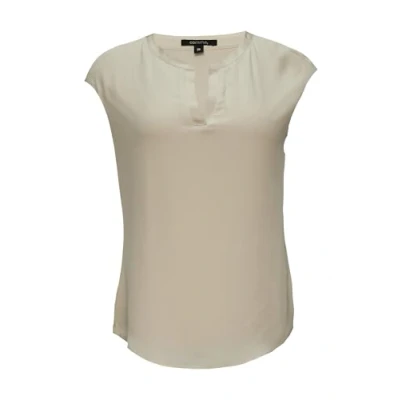 Abbildung von comma Kanten Tshirt basic, Damen, Größe: 34, Beige