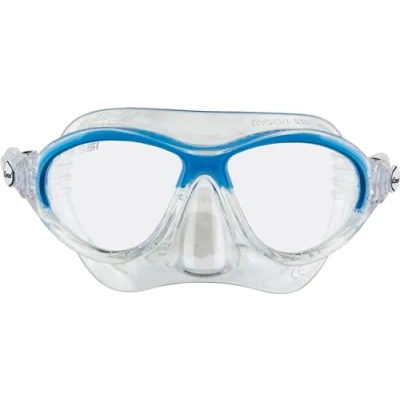 Abbildung von Cressi Moon Kid Mask Schnorchelmaske für Kinder, Transparent/Blau, Einheitsgröße