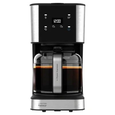 Abbildung von Cecotec Filterkaffeemaschine Coffee 66 Drop und Touch, Leistung 950 W, 1,5 L, 12 Tassen, Touchscreen, Glaskanne, 24 Stunden Timer, 6 Schalter, wiederverwendbarer Netzfilter