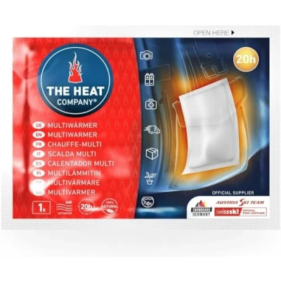 Abbildung von THE HEAT COMPANY Multiwärmer Wärmepads 10 Stück EXTRA WARM Transportwärmer ohne Klebefläche Körperwärmer 20 Stunden verlässliche Wärme luftaktiviert rein natürlich