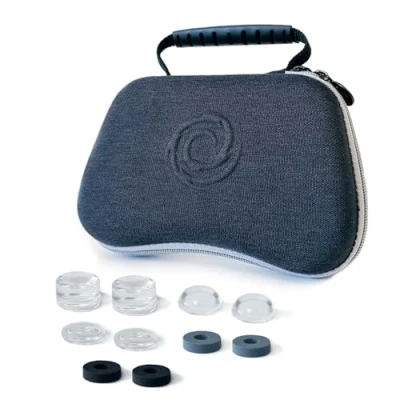 Abbildung von Oniverse Universal Controller Hart Hülle Tasche für PS5, PS4, Xbox One Series XS, mit Griff, Stoßfest, Kratzfester Samt Innenausstattung, Zubehörfach (Tasche)