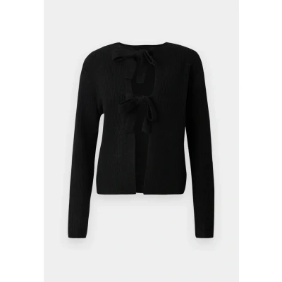 Abbildung von Pieces Pcsilly Reversible TIE Strickjacke, Damen, Größe: Small, Black