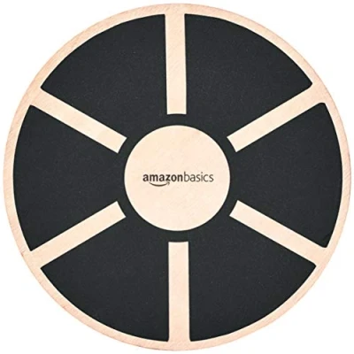 Abbildung von Amazon Basics Balancebrett aus Holz, Schwarz