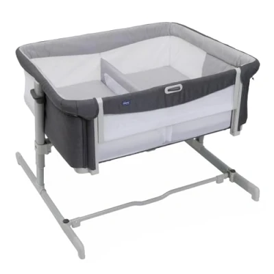Abbildung von Chicco Next2Me Twins, Beistellbett für Zwillinge, Kompakt und kompatibel mit verschiedenen Betten, Verstellbare Höhe, Optimale Luftzirkulation, Inklusive Matratzen