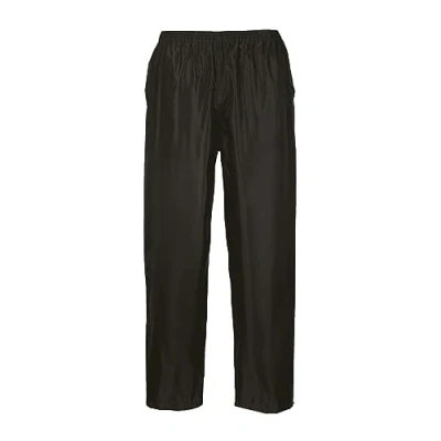 Abbildung von Portwest Klassische Regenhose für Erwachsene, Größe: M, Farbe: Schwarz, S441BKRM