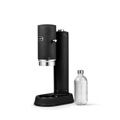Abbildung von Aarke Carbonator Pro, Wassersprudler mit Glasflasche, Mattschwarz Finish