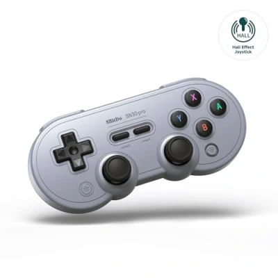 Abbildung von 8BitDo SN30 Pro Bluetooth Controller, Hall Effect Joystick Update, Compatible with Switch, PC, macOS, Android, Steam Deck &amp; Raspberry Pi (G Classic)