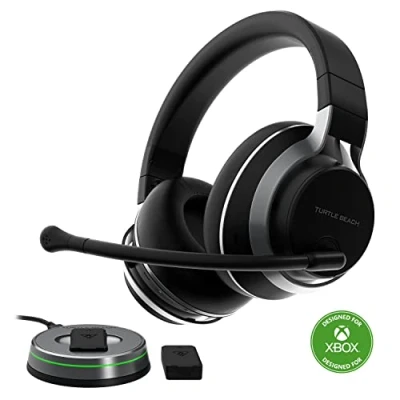 Abbildung von Turtle Beach Stealth Pro Multiplattform kabelloses Bluetooth Gaming Headset mit Geräuschunterdrückung für Xbox Series XS, One, PS5, PS4, PC, Switch &amp; Mobilgeräte [Offiziell lizenziert ]