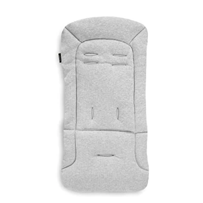 Abbildung von Hauck Universal Sitzauflage für Buggys, Kinderwagen, Fahrradanhänger, Baumwolle, Atmungsaktiv, Weich, Einfache Befestigung ,Sommer &amp; Winter, Hellgrau