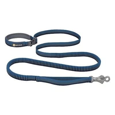 Abbildung von Ruffwear, Roamer Bungee Hundeleine zum Laufen, Radfahren oder Wandern, kann mit der Hand ohne Hände verwendet Werden, Orion Blue, 7.3 11ft