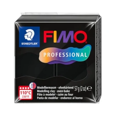 Abbildung von STAEDTLER 8040 9 ST, Modelliermasse Fimo Prof 57g schwarz, Standard