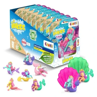 Abbildung von INKEE Surprise Bath Bomb Galupy Mermaid komplettes Thekendisplay mit 8 Badebomben