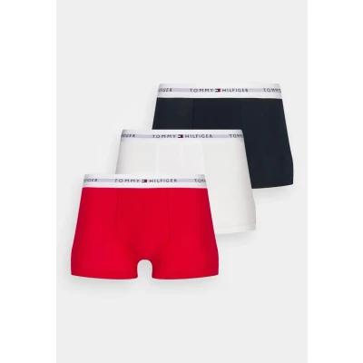 Abbildung von Tommy Hilfiger Trunk 3 PACK Boxerbriefs, Herren, Größe: XL, Desert sky/white/primary red