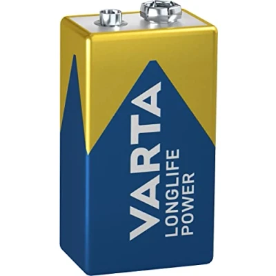 Abbildung von VARTA Batterien 9V Blockbatterie, 1 Stück, Longlife Power, Alkaline, für Rauchmelder, Brand &amp; Feuermelder, Mikrofon