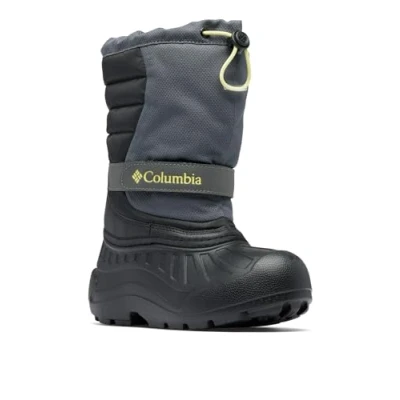 Abbildung von Columbia Youth Powderbug Unisex Snowboardschuh für Kinder, Größe: 34, Dark grey/black Schuhe
