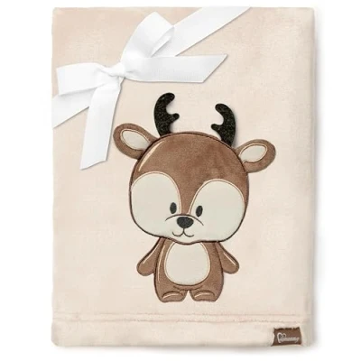 Abbildung von Be Mammy Warme Kuscheldecke Babydecke Blanket Baby Geschenk BE20 168 (Beige Hirsch)