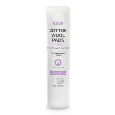 Abbildung von by Amazon Wattepads, 100% Baumwolle, 120 Stück