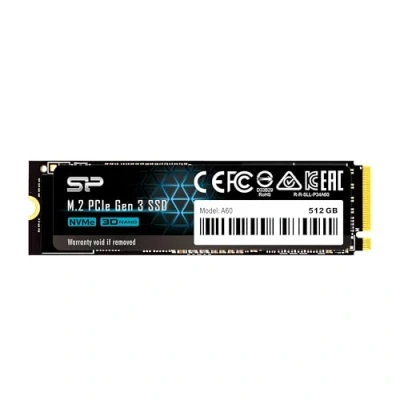 Abbildung von Silicon Power PCIe M.2 NVMe SSD 512GB Gen3x4 R/W up to 2, 200/1, 600MB/s Internal