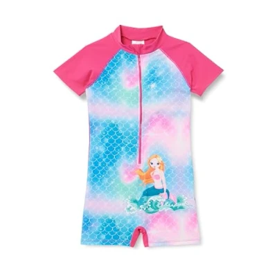 Abbildung von Playshoes UV Schutz Einteiler Unisex Kinder Badeanzug Schwimmanzug Badebekleidung, Meerjungfrau, 122/128