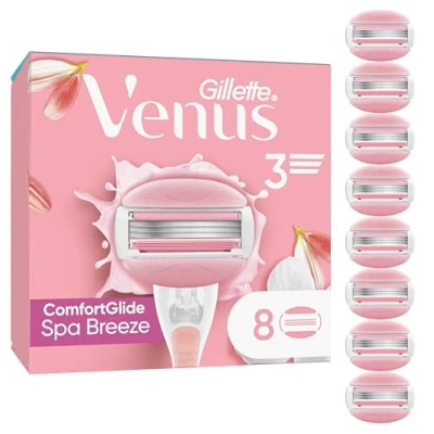 Abbildung von Gillette Venus ComfortGlide Spa Breeze Damenrasierklingen, 8 Ersatzklingen für Damenrasierer