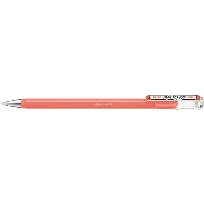 Abbildung von Pentel Mattehop Gelroller, 1,0 mm, Korallenrosa, 12 Stück