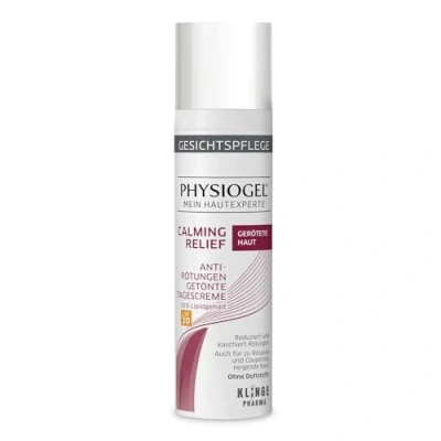 Abbildung von PHYSIOGEL Calming Relief Anti Rötungen getönte Tagescreme LSF30 beruhigende Gesichtspflege für zu Rosacea und Couperose neigende Haut Gesichtscreme mit Ceramiden, UV Schutz Endothelyol 40 ml
