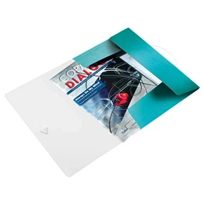 Abbildung von Leitz 204583 Eckspannermappe wow, A4, PP, eisblau