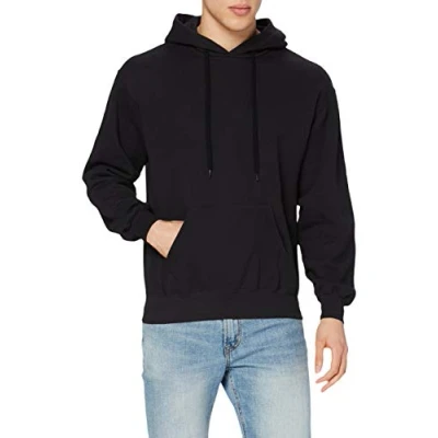 Abbildung von Fruit of the Loom Herren Kapuzenpullover, Schwarz, Medium