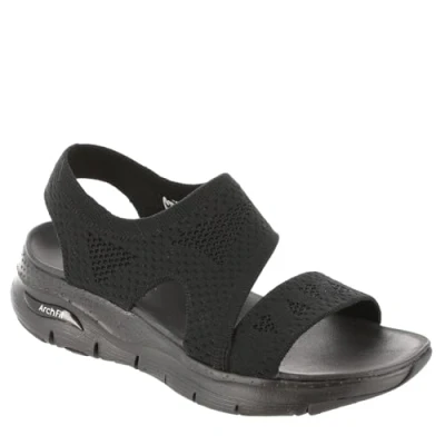 Abbildung von Skechers Damen Cali Fußgewölbe Passform für den hellsten Tag, Schwarz gestrickt, 38 EU