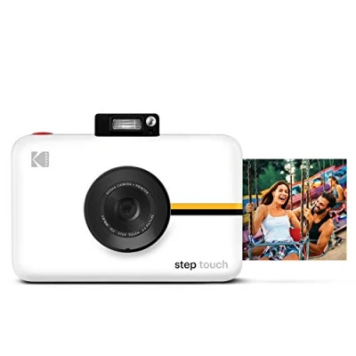 Abbildung von KODAK Step Touch 13MP Digitalkamera &amp; Instant Drucker mit 3,5&quot; LCD Touchscreen Display, 1080p HD Video, 10x optischer Zoom, Selfie Spiegelung, Editing Suite, Bluetooth ZINK Drucktechnik Weiß